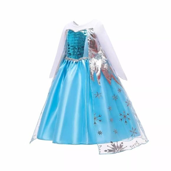 โ๏ธ Elsa-Inspired Ice Queen Dress + Accessories Set โ๏ธ - Picture 2 of 6